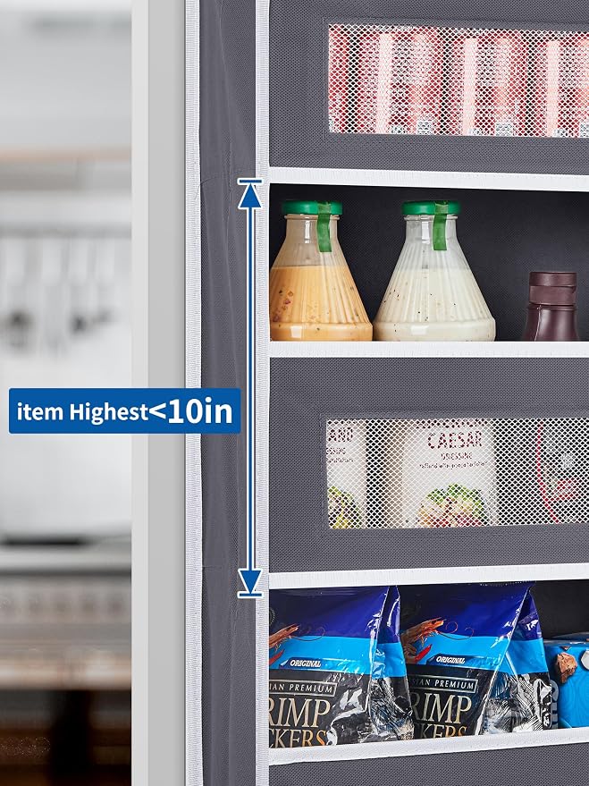 JARLINK 2 Pack Over The Door Organizer, 5 Shelf Door Hanging Organizer - Image 5