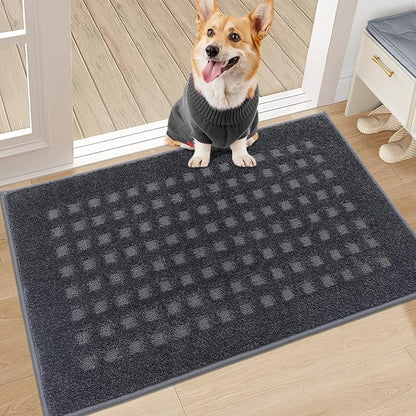 BEQHAUSE Waffle Door Mats Indoor 20"x32", Dog Mat by BEQHAUSE