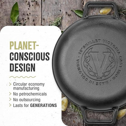 Victoria Cast Iron Round Skillet - Image 5
