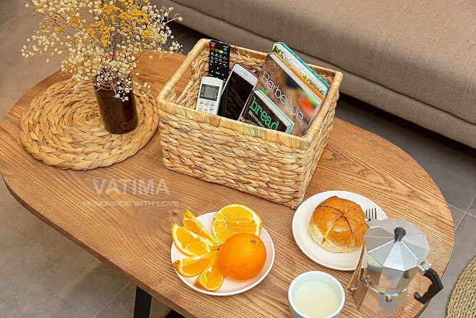 Large Wicker Basket Rectangular - Image 9