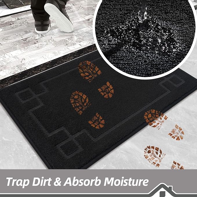 BEQHAUSE Door Mat 36" x 60", Non-Slip Door Mats Indoor Entryway Rugs Washable - Image 4