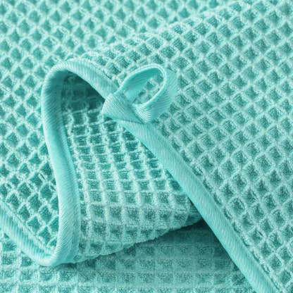 Microfiber Waffle Face Towels, 2 Pieces, Fast Drying, Lint Free - Image 3