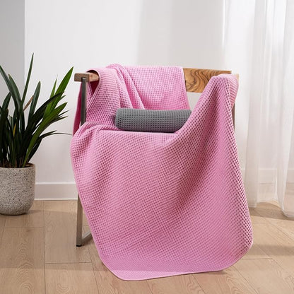 POLYTE Microfiber Oversize Quick Dry Lint Free Bath Towel, 60 x 30 in, 4 Pack - Image 6
