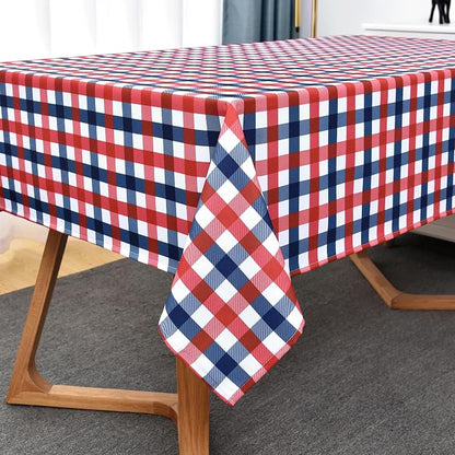 Waterproof Plaid Tablecloth Fabric - Image 8