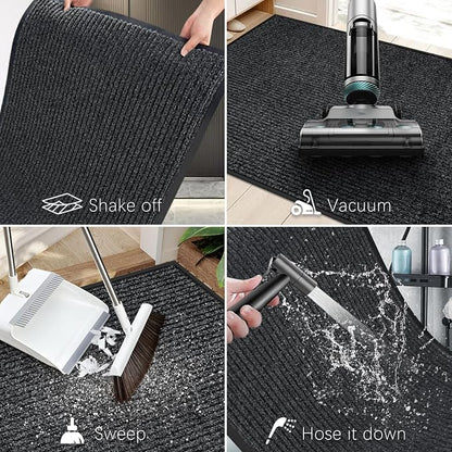 Vicwe Indoor Outdoor Door Mat, Non-Slip Washable Doormats Entrance Mats - Image 6