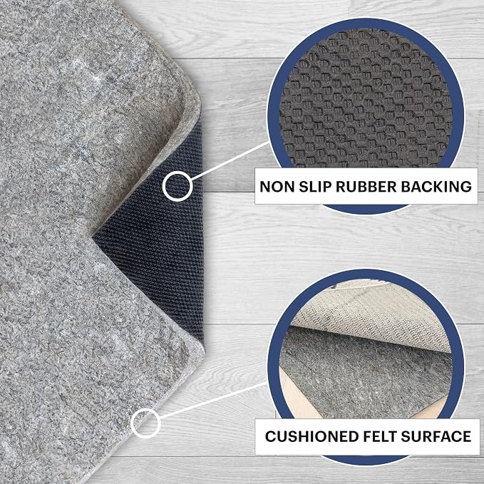 RUGPADUSA - Dual Surface - 9'x13' - 3/8" Thick - Felt + Rubber - Enhanced - Image 3