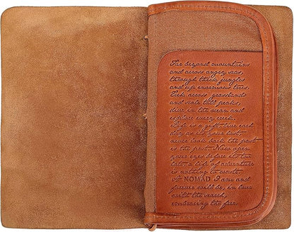 Genuine Leather Nomad Organizer Travel Wallet | Women's Wallet Clutch Passport Holder