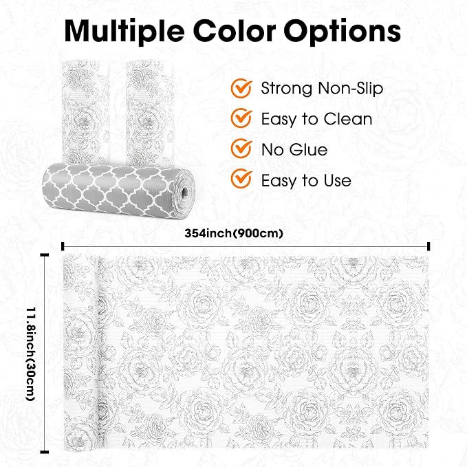 Drawer and Shelf Liner for Kitchen Cabinets Non-Adhesive, Non-Slip Cabinet - Image 6