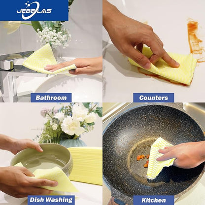 JEBBLAS Handi Wipes Reusable Cloths Dry Cleaning Cloths Dish Towel Dish Cloths - Image 6