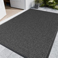 Indoor Outdoor Front Door Mats, 60" x 36" Rubber Backing Non Slip Durable Welcome Floor Mats for Patio, Garage Entrance, Stain and Fade Resistant Commercial Doormats for High Traffic