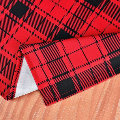 Classic Gingham Buffalo Xmas Tablecloth Fabric - Image 9