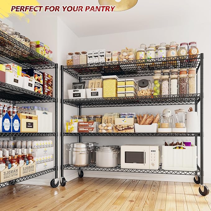 REIBII 55.5''W Storage Shelves 2500LBS Wire Shelving Rack - Image 2