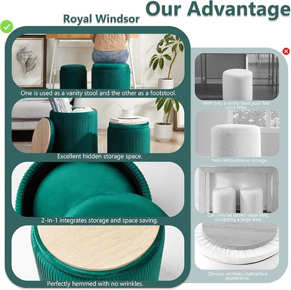 Royal Windsor Round Ottoman - Image 7