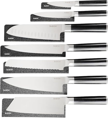 Babish 14-Piece Full Tang Forged Kitchen Knife Set – High-Carbon 1.4116 German by Babish