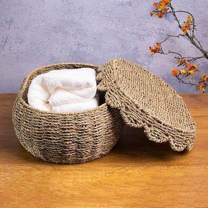 KOLWOVEN Set of 3 Wicker Storage Baskets - Image 5