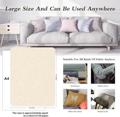 KING MOUNTAIN Fine Linen Repair Patches, Self-Adhesive, Off White, Can Be Used - Image 4