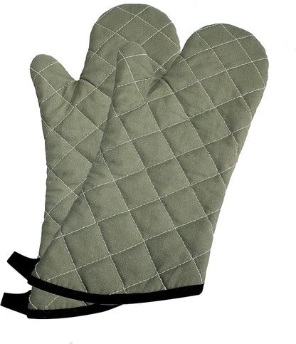 ARCLIBER Oven Mitts Heat Fire Resistant Oven Mitts 425 ° F, Quilted Terry Cloth by ARCLIBER
