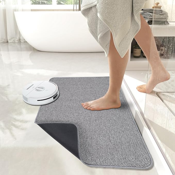 Bath Mat, Ultra Thin Bathroom Runner Rugs, Large Bath Mats - Image 6