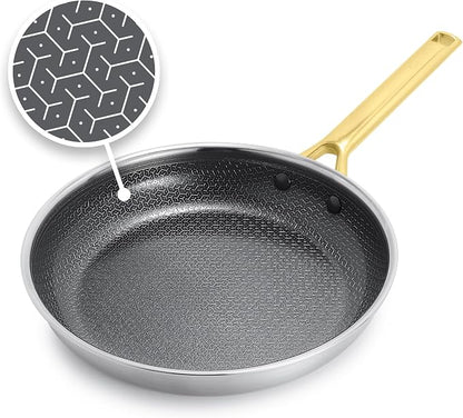 GreenPan Hybrid 10” Nonstick Stainless Steel Frying Pan Skillet, APEX Tri-Ply by GreenPan