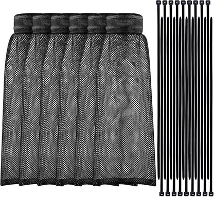 Shappy 24 Pieces Washing Machine Lint Traps and Cable Ties Set 6 Nylon Mesh by Shappy