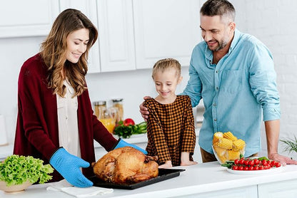 KITCHEN PERFECTION Silicone Smoker Oven Gloves-Extreme HeatResistant BBQ - Image 6