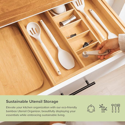 KitchenEdge Adjustable Kitchen Drawer Organizer - Image 4