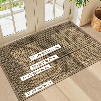 LEKEEPGO Door Mat Indoor Entrance 24"x36", Absorbent Indoor Door Mat, Non Slip - Image 7