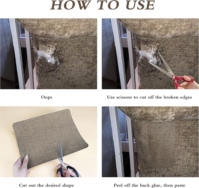 Fine Linen Repair Patches, Self-Adhesive Fabric Patches, 8x11 inch 2 PCS - Image 5