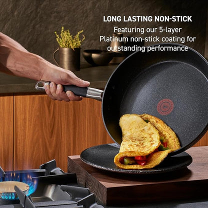 T-Fal Stone Force Platinum Non Stick Fry Pan Set 2 Piece, 8 inch and 10.5 inch - Image 3