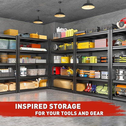 REIBII 72" H Garage Shelving Load 2500 LBS, Heavy Duty Storage Shelves - Image 7