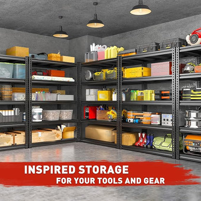 REIBII 72" H Garage Shelving Load 2500 LBS, Heavy Duty Storage Shelves - Image 8