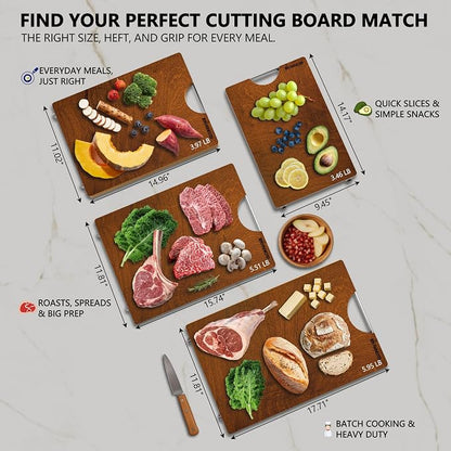 Brosisincorp Real Solid Sapele Cutting Board One Piece No Glue Non Toxic All - Image 4