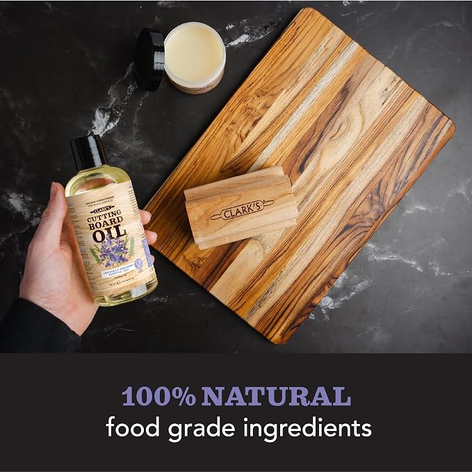 CLARK’S Cutting Board Oil and Wax Kit - Image 2