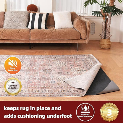 BAGAIL Felt and Natural Rubber Backing Rug Pads 1/8” Thick, 2 x 10 Ft Non Slip - Image 2