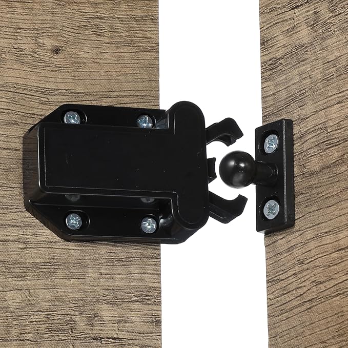 4Pack Push Latches for Cabinets, Push to Open Catch Lock,Safe Rebound Self-Locking Device Drawer Catch Push to Open Door Latch Cabinet Hardware for Cabinet Drawer Wardrobe Kitchen Door