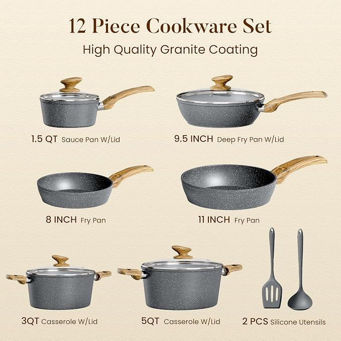 Kitchen Academy Induction Cookware Sets - Image 6