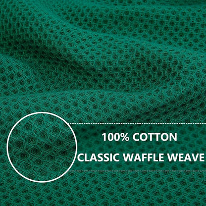 Homaxy 100% Cotton Waffle Weave Kitchen Dish Towels, Ultra Soft Absorbent Quick - Image 2