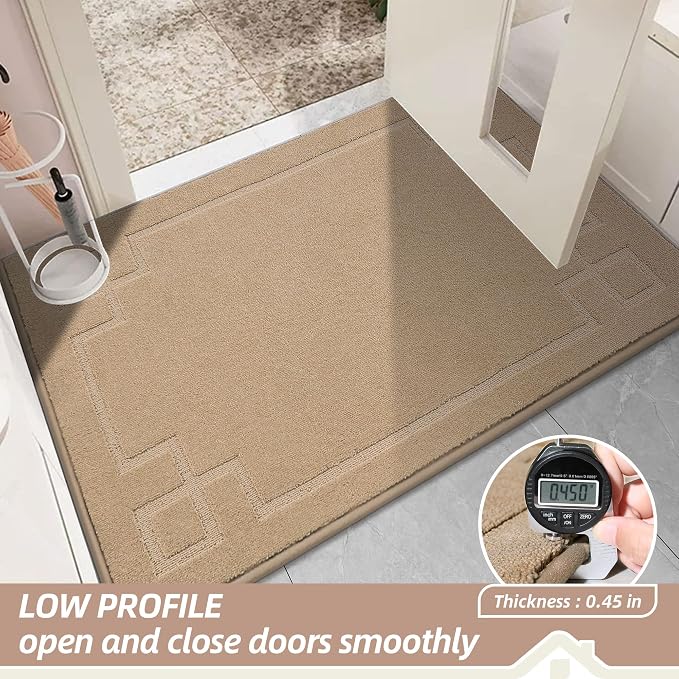 BEQHAUSE Door Mat 24" x 60", Non-Slip Door Mats Indoor Entryway Rugs Washable - Image 6