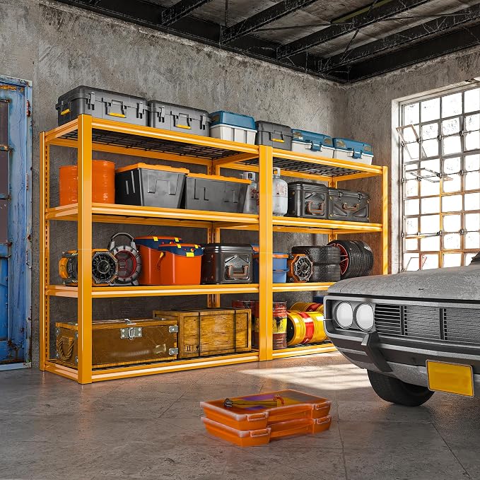 REIBII 40" W Garage Shelving 2240 LBS Storage Shelves Heavy Duty Metal Shelving - Image 2