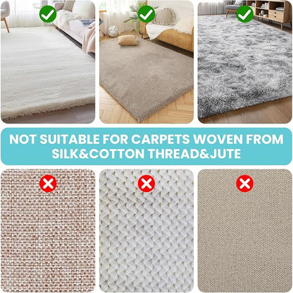 3 in 1 Carpet Rake for Pet Hair Removal, Tool Set of 3, 55” Long Handle Carpet - Image 7