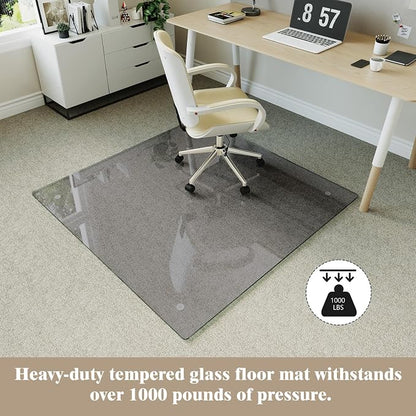 Koonmi Tempered Glass Chair Mat - Image 4