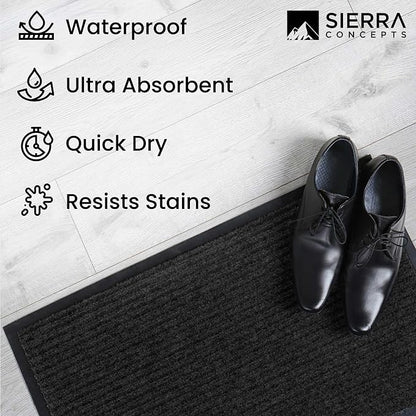 Sierra Concepts 2-Pack Front Door Mat Ribbed Black - Image 6