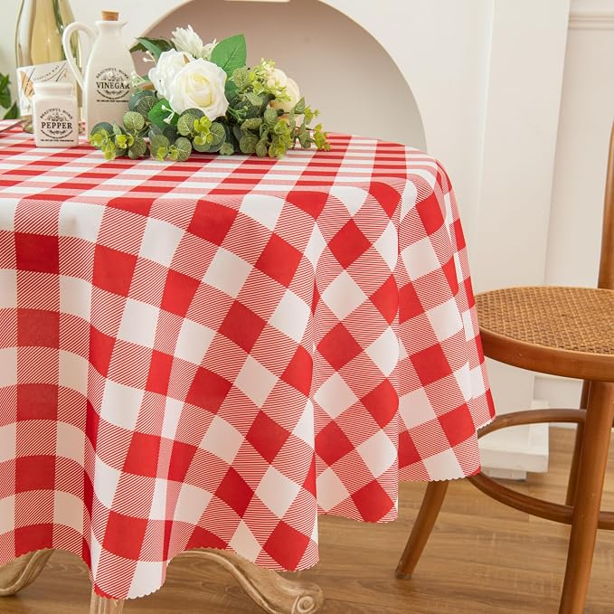 Waterproof Plaid Tablecloth Fabric - Image 8