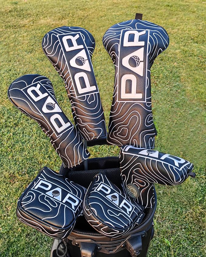 Big Teeth Golf Club Covers Full Set Driver Headcover Fairway Wood Hybrid Golf - Image 4
