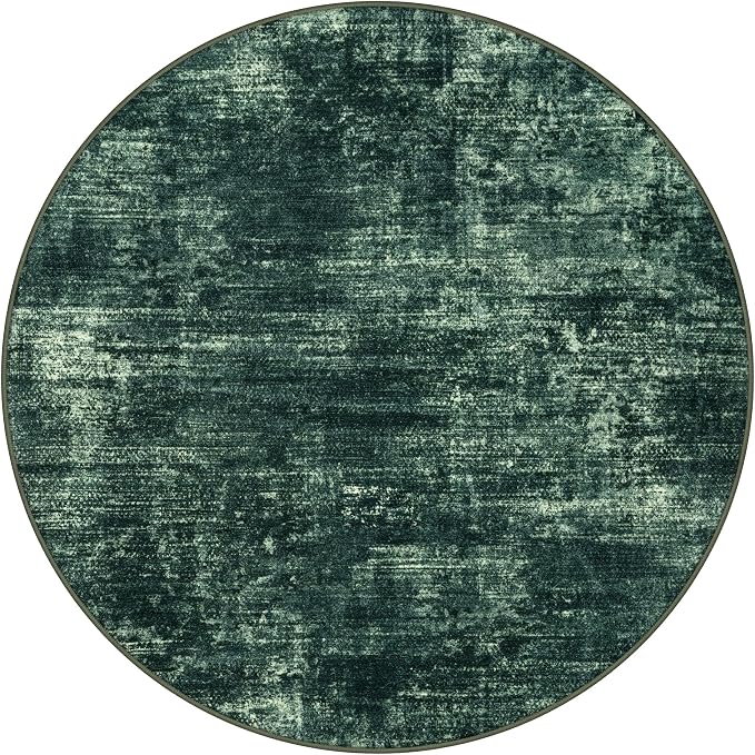 IOHOUZE Round Area Rug 5 Ft Circle Entryway Rugs Round Washable Door Mat Indoor - Image 9