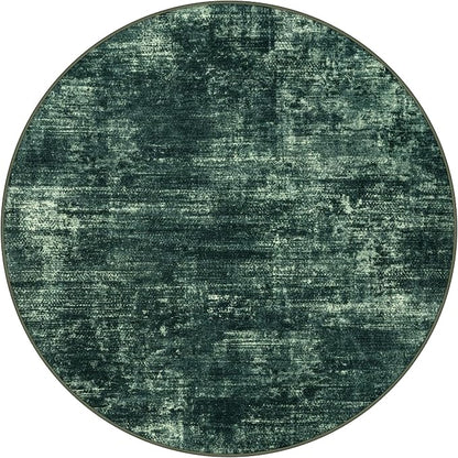 IOHOUZE Round Area Rug 5 Ft Circle Entryway Rugs Round Washable Door Mat Indoor - Image 9