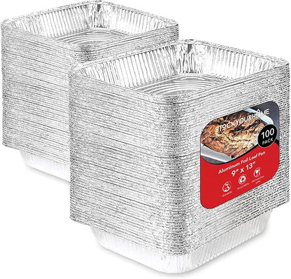 Stock Your Home Aluminum Pans 9x13 Disposable Foil Baking Pans by StockYourHome