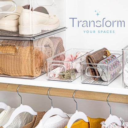 Plastic Food Storage 8 Pack Clear Container Bin - Image 2