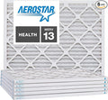 Aerostar 8x20x1 MERV 13, Pleated Air Filter, 8x20x1, Box of 6, Made in the USA