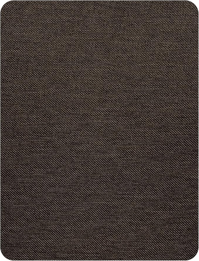 KING MOUNTAIN Coarse Linen Repair Patches, Self-Adhesive Linen Fabric Patches, 8X11 inch, Multi Color, Can be Used for Linen Sofa Repair and Linen Clothes Repair(8" x 11",Chocolate Brown)
